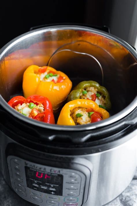 This instant pot spaghetti recipe creates a rich, meaty sauce, and the noodles cook to be perfectly tender. Instant Pot Ground Turkey Stuffed Peppers | Recipe ...