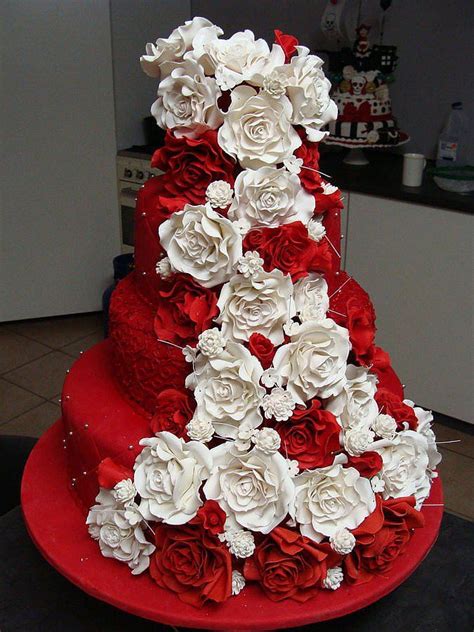 Rose Flower Themes Red Velvet Wedding Cake Red Velvet Wedding Cake Wedding Cake Red Wedding