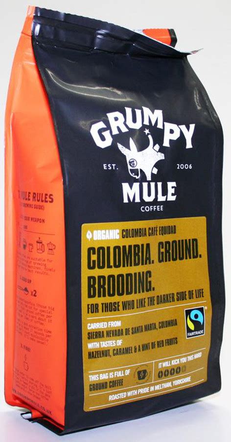 Grumpy Mule Organic Colombia Café Equidad Ground Coffee 227g Grumpy Mule