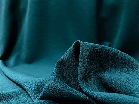 Bubble Crepe Georgette Fabric Teal