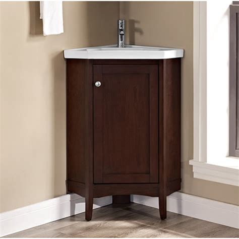 A corner bathroom cabinet is a clever space saving bathroom furniture design. Fairmont Designs Shaker Americana 26" Corner Vanity ...
