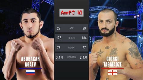 ArmFC Abubakar Agaev VS Giorgi Tabatadze HD YouTube