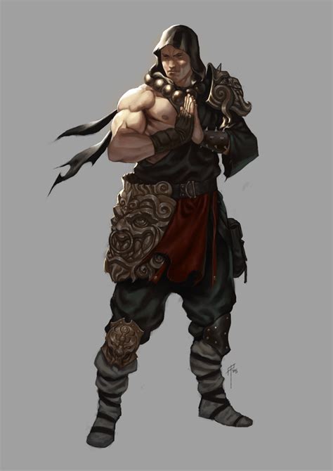 Dark Age Monk Adrián Prado Fantasy Art Men Fantasy Character Design