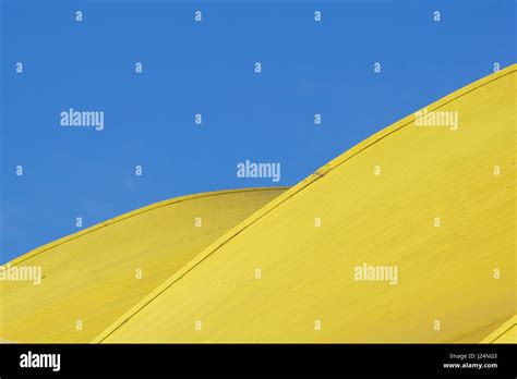 Abstract Architectural Detail Modern Architecture Yellow Panels On