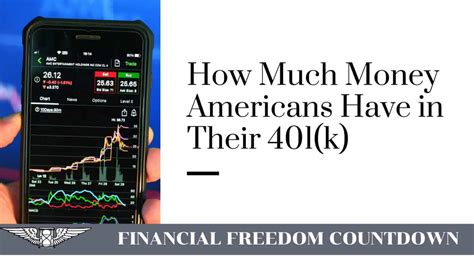How Much Money Americans Have In Their 401(k) - Financial Freedom Countdown