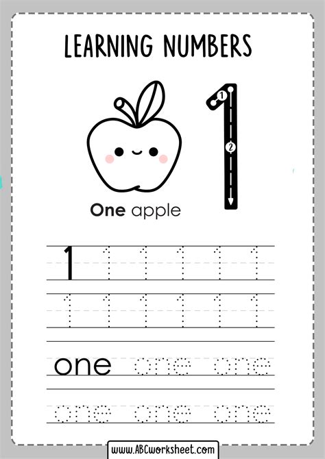 Tracing Numbers Worksheet