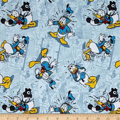 Disney Donald Duck Faces Multi From Fabricdotcom Designed By Disney
