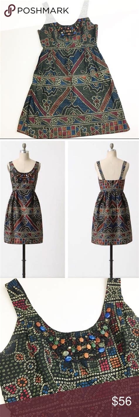Anna Sui For Anthropologie Tesserae Dress Clothes Design
