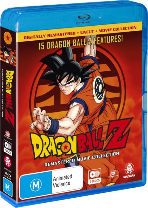 Dragon Ball Z Remastered Movie Collection Uncut Blu Ray Blu Ray