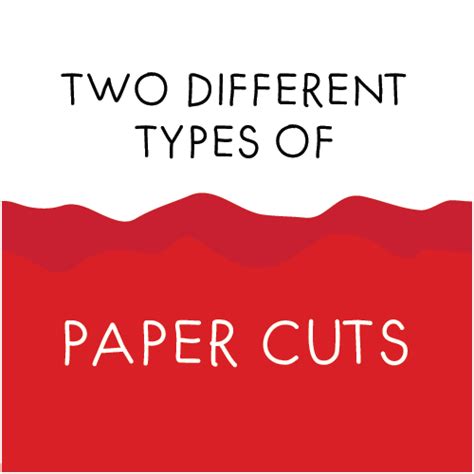 Two Different Types Of Paper Cuts