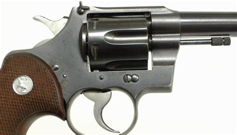 Colt Officers Model 32 Caliber Heavy Barrel Revolver Rare 32 Caliber