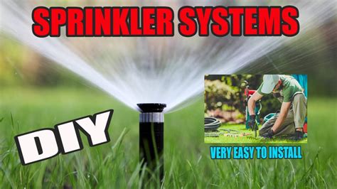 Sprinkler System Diy Very Easy To Install Fast Facts Youtube