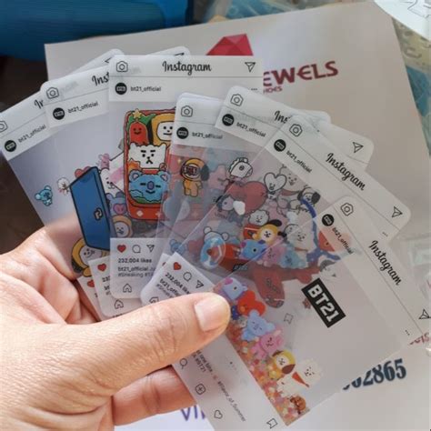 Bt21 And Bts Intagrammable Card Shopee Philippines