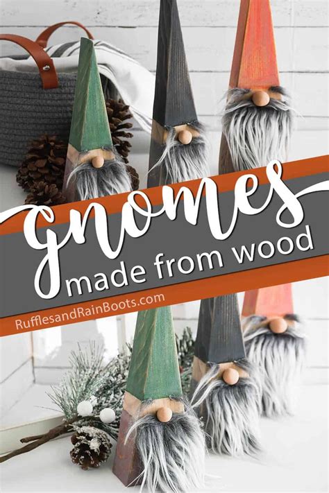 Diy Wood Block Gnomes You Can Make In Minutes Xmas Crafts Christmas