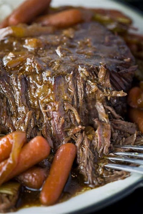 The minimum of water is one cup of water. Crock Pot Mississippi Pot Roast - The Cozy Cook