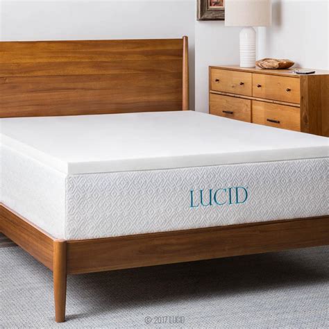Twin size foam mattress topper. Lucid 2 in. Twin XL Foam Mattress Topper-LU20TX20RT - The ...