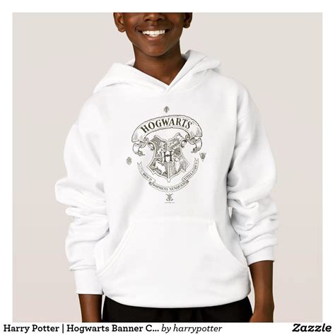 Harry Potter Hogwarts Banner Crest Hoodie Graphic