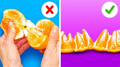 40 Clever Food Hacks How To Cut And Peel Like A Pro Youtube