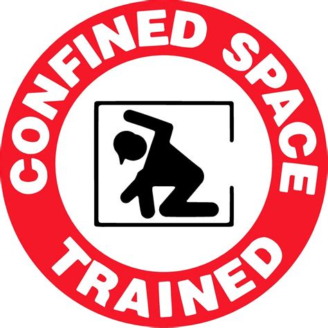 Confined Space Trained Sticker Safetykore