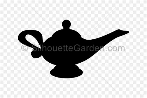 Genie Lamp Aladdin Silhouette Clipart 5150268 Pikpng