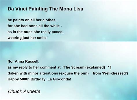 Mona Lisa Painting Poem