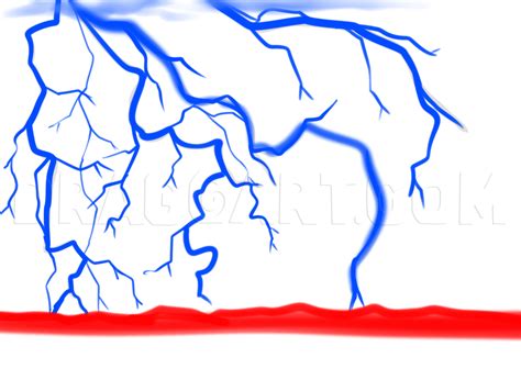 How To Draw A Lightning Storm Step By Step Drawing Guide By Dawn
