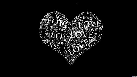 Free Download Love Text Quotes Typography Textures Hearts Black