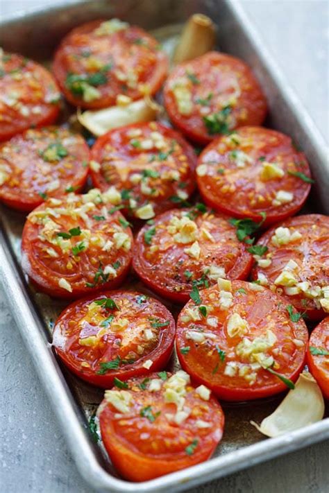 Garlic Roasted Tomatoes Rasa Malaysia