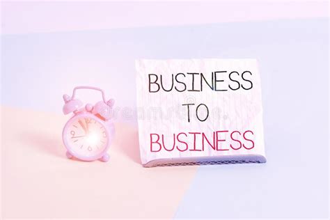 Conceptual Hand Writing Showing Business To Business Business Photo