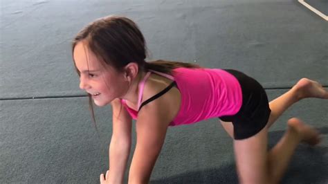 Practicing Gymnastics At The Gym Youtube