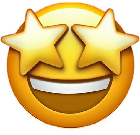 Download Star Emoji Transparent Png Emoji Ojos De Estrella Png Image