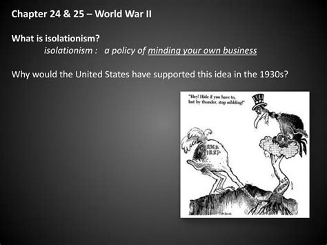 Ppt Chapter 24 And 25 World War Ii What Is Isolationism Powerpoint