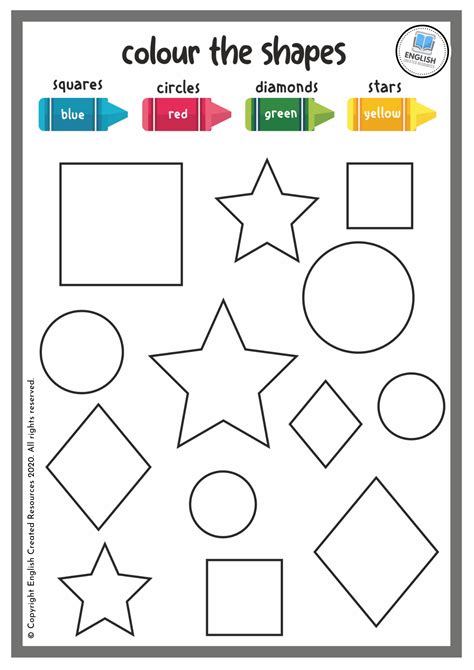 Shape Worksheet For Kindergarten