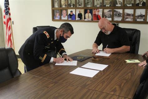 Paden City Holds Grant Signing Agreement News Sports Jobs Wetzel