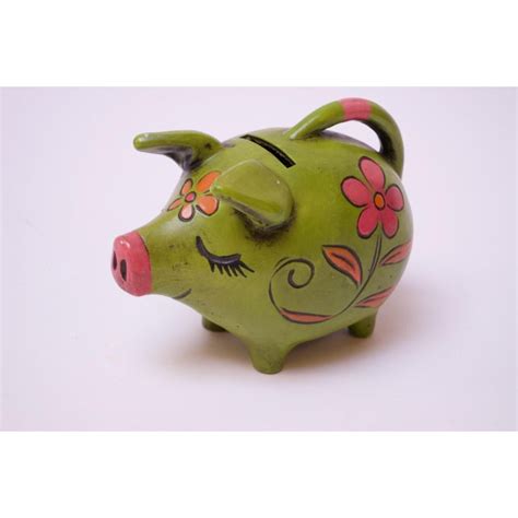Vtg waechtersbach valentines day heart pig still piggy bank western germany rare. Vintage Japanese Paper Mache Piggy Bank | Chairish