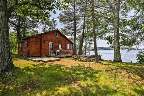 Cabin features views of the city, and invites guests to enjoy a meal at a restaurant or a drink at a lobby bar. NEW! Riverfront 1000 Islands Cabin on Pvt Island! UPDATED ...