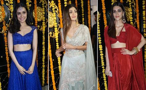 Ekta Kapoors Diwali Party Shraddha Kapoor Shilpa Shetty And Kriti