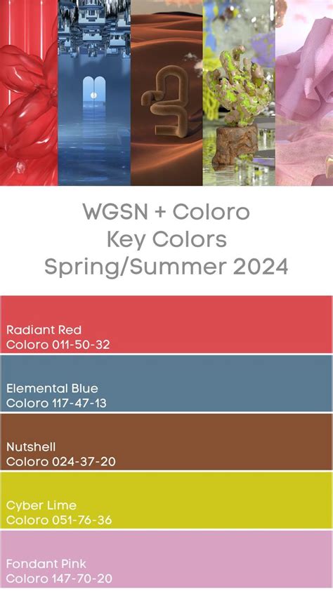 Wgsn Key Colors Ss 2024 Trends Color Wgsn Coloro Colour Color