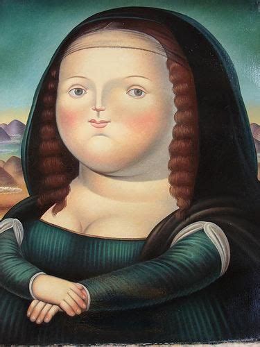 Fernando Botero Paintings Mona Lisa