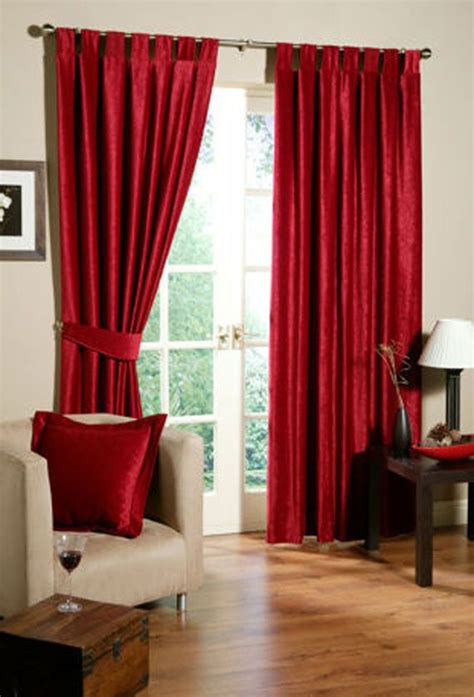 40 Best Images About Red Curtains On Pinterest Tree Wall Red Living
