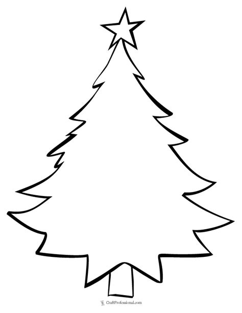 14 Printable Christmas Tree Coloring Pages