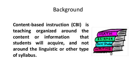 Content Based Instruction Cbi