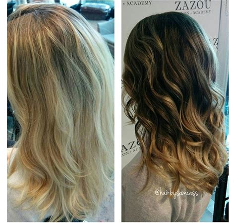 My favorite thing about this black to dark brown balayage is that it's so easy to maintain, both cut and color. October Hair by Zazou 2015 - Zazou Hair Salon - North ...