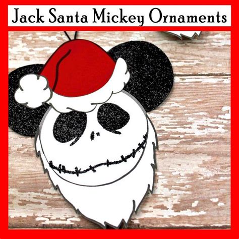 Jack Santa Mickey Ornaments Printables 4 Mom Mickey Ornaments