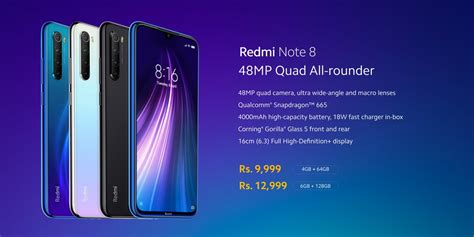Features 6.3″ display, mediatek helio g85 chipset, 4000 mah battery, 128 gb storage, 4 gb ram, corning gorilla glass 5. Redmi Note 8, Redmi Note 8 Pro Launched : Price And Specs ...