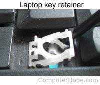 In most keyboards you need to pry it upwards at 4. How do I fix a broken laptop key or put it back on?