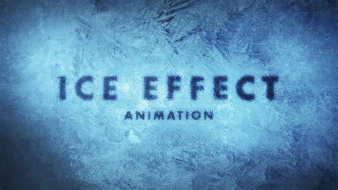 New Course Create A Cool Ice Effect Animation In Adobe After Effects