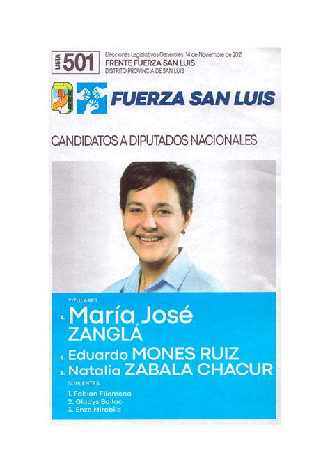 Elecciones 2021 En San Luis Las Boletas Y Los Candidatos Uno Por Uno Infobae