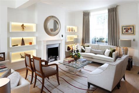 Alcove Decorating Ideas Living Room Transitional With Neutral Color