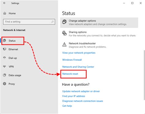 Then, click the change button near the network icon. How to reset network settings